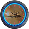 Spit Fire Tiger WWII Neon Clock - image 1