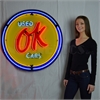 GM OK Used Cars Big Neon Sign - image 1
