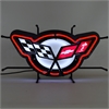 Corvette C5 Flags Neon Sign w/Backing - image 1
