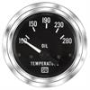 Deluxe-Series Marine Oil Temperature Gauge, 2-1/16 in. Diameter, Electrical - Black Facedial - image 1