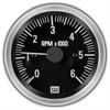 Deluxe-Series Tachometer Gauge, 3-3/8 in. Diameter, Electrical - Black Facedial - image 1