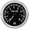 Deluxe-Series Tachometer Gauge, 3-3/8 in. Diameter, Electrical - Black Facedial - image 1