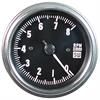 Deluxe-Series Sidewinder Tachometer Gauge, 3-3/8 in. Diameter, Electrical - Black Facedial