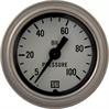 Deluxe-Series Oil Pressure Gauge, 2-1/16 in. Diameter, Mechanical - White Facedial - image 1