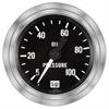 Deluxe-Series Oil Pressure Gauge, 2-1/16 in. Diameter, Mechanical - Black Facedial