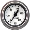 Deluxe-Series Air Pressure Gauge, 2-1/16 in. Diameter, Mechanical - White Facedial - image 1