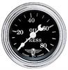 Wings-Series Oil Pressure Gauge, 2-1/16 in. Diameter, Mechanical - Black Facedial - image 1