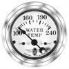 Wings-Series Water Temperature Gauge, 2-1/16 in. Diameter, Electrical - White Facedial - image 1