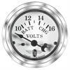 Wings-Series Voltmeter Gauge, 2-1/16 in. Diameter, Electrical - White Facedial - image 1