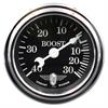Wings-Series Vacuum/Boost Gauge, 2-1/16 in. Diameter, Mechanical - Black Face - image 1