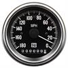 Deluxe-Series Speedometer Gauge, Reverse-Sweep Pointer, 3-3/8 in. Diameter, Electrical - Black Facedial - image 1
