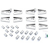 Complete Door & Hood Hinge Cover Set 2007-16 Jeep Wrangler JK - image 1