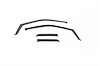 Tinted Window Visors Ford F150-Super Cab Set of 4 - image 1