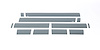Black Platinum Rocker Panels Chevrolet Silverado Ext Cab 5.5ft Short box-6 wide-12 pcs - image 1