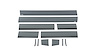 Black Platinum Rocker Panels GMC Sierra Extended Cab 6.5 ft Short Box-6 -12 pcs - image 1