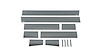 Black Platinum Rocker Panels GMC Sierra Extended Cab 5.5 Box-6 wide-12 pcs - image 1