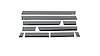 Black Platinum Rocker Panels Chevrolet Silverado LD-Double Cab-6.5 Bed 10 pcs - image 1