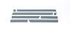 Black Platinum Rocker Panels Chevrolet Silverado HD-Double Cab Dually 8pcs - image 1