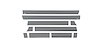 Black Platinum Rocker Panels Chevrolet Silverado LD-Standard Cab-8FT Long Box 10 pcs - image 1