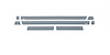 Black Platinum Rocker Panels GMC Sierra HD-Regular Cab Dually 8 pcs - image 1