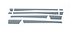 Black Platinum Rocker Panels Dodge RAM 1500 Reg Cab 8ft LWB-5.5 Wide W/O Factory flares 10 pcs - image 1