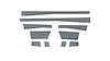 Black Platinum Rocker Panels Dodge RAM 1500 Reg Cab 6.5 Short Box-5.5 Wide W/O Factory flares 10 pcs - image 1