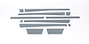 Black Platinum Rocker Panels Dodge RAM 1500 Quad Cab 8 ft Long Box-5.5 Wide W/O Factory flares 12 pc - image 1
