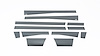 Black Platinum Rocker Panels Dodge RAM 2500/3500 Mega Cab 6.5 Short Box-5.5 Wide- W/O Factory flares - image 1