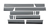 Black Platinum Rocker Panels Ford F150 Super Crew 6.5 Short Box-7 Wide 12 pcs - image 1