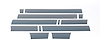 Black Platinum Rocker Panels Ford F150 Super Crew 6.5 Short Box with flares -7 Wide 12 pcs - image 1