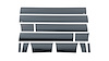Black Platinum Rocker Panels Ford F150 Super Crew 5.5 Short Box with flares -7 Wide- 12 pcs - image 1