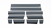 Black Platinum Rocker Panels Ford F150 Super Cab 6.5 Short Box w/o factory fender flares -7 Wide- 10 - image 1