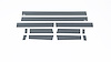Black Platinum Rocker Panels Ford F150 Super Cab 6.5 ft Short Box 4.25 tall 12 Pieces - image 1