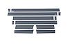Black Platinum Rocker Panels Ford F150 Super Crew 6.5 ft Short Box 4.25 tall 12 Pieces - image 1