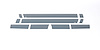 Black Platinum Rocker Panels Ford Super Duty-Reg Cab 6.5ft Short Box 10 pcs 6.25 inches wide - image 1