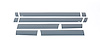 Black Platinum Rocker Panels Ford Super Duty-Reg Cab 8 ft Long Box 10 pcs 6.25 Inches Wide - image 1