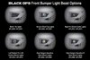 AFL2020 Black Ops Bronco Stock Fog Light Front Light Bezel Select Ford Bronco; Jeep Wrangler JK/JL/Gladiator JT [Bare Steel] - image 3