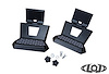 JAS1861 Armor Lite Rocksliders Drop Steps Fits Select Jeep Wrangler JK/JL/Gladiator JT [Black Powder Coated] - image 1