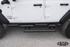 JAS1863 Armor Lite Rocksliders Long Drop Steps Fits Select Jeep Wrangler JK/JL/Gladiator JT [Black Powder Coated] - image 3