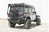 JBC0740 Destroyer Full Width Rear Bumper w/Tire Carrier 2007-2017 Jeep Wrangler JK [Bare Steel] - image 1