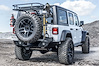 JBC1800 Destroyer Shorty Rear Bumper w / Tire Carrier Fits Select Jeep Wrangler JL [Bare Steel]