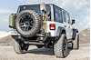 JBC1841 Destroyer Full Width Rear Bumper w / Tire Carrier Fits Select Jeep Wrangler JL [Black Powder Coated] - image 1