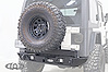 JBC9641 Destroyer Rear Bumper w/Tire Carrier 1987-2006 Jeep Wrangler TJ/LJ/YJ [Black Powder Coat]