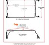 JCM0791 Base Rack 4-Door Long Cross Member Kit Fits Select Jeep Wrangler JK/JL [Black Powder Coated] - image 4