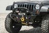 JFB0702 Destroyer Shorty Front Bumper w/Bull Bar 2007-2017 Jeep Wrangler JK [Bare Steel] - image 3