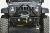 JFB0705 Destroyer Shorty Front Bumper w/Stinger Guard 2007-2017 Jeep Wrangler JK [Black Powder Coat] - image 1