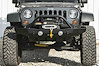JFB0713 Destroyer Mid-Width Front Bumper w/ Bull Bar 2007-2017 Jeep JK Wrangler [Black Powder Coated] - image 1