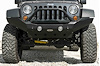 JFB0723 Destroyer Full-Width Front Bumper w/ Bull Bar 2007-2017 Jeep JK Wrangler [Black Powder Coated] - image 1