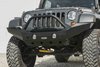 JFB0723 Destroyer Full-Width Front Bumper w/ Bull Bar 2007-2017 Jeep JK Wrangler [Black Powder Coated] - image 2