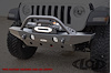 JFB1813 Destroyer Mid-Width Front Bumper w/Bull Bar Fits Select Jeep Wrangler JL/Gladiator JT [Black Powder Coat] - image 1